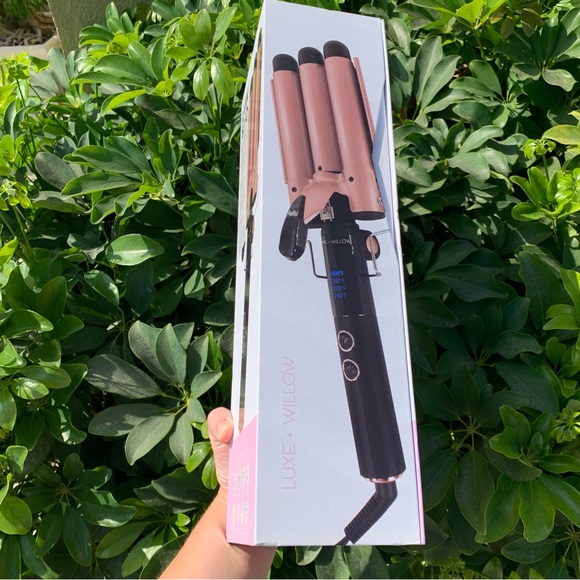 Triple Barrel Weaver Curling Iron by L+W Bio Black Handle - Picture 3 of 8